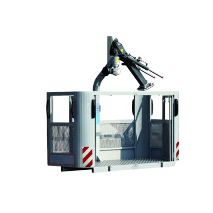 Cesta giratoria con puerta plegable de hierro CPGPP-4H-F