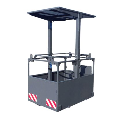 Cesta porta operarios de hierro suspendida CPTT-2H-F