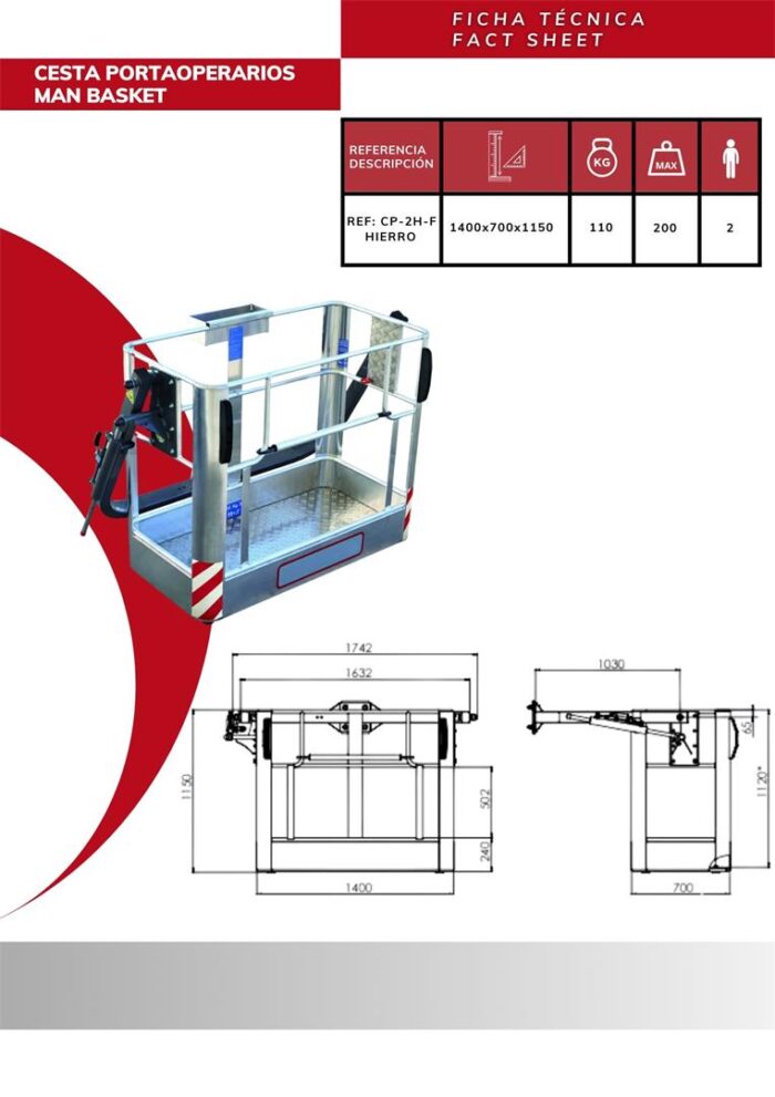 FICHA TECNICA SIN MARCA CP-2H-F